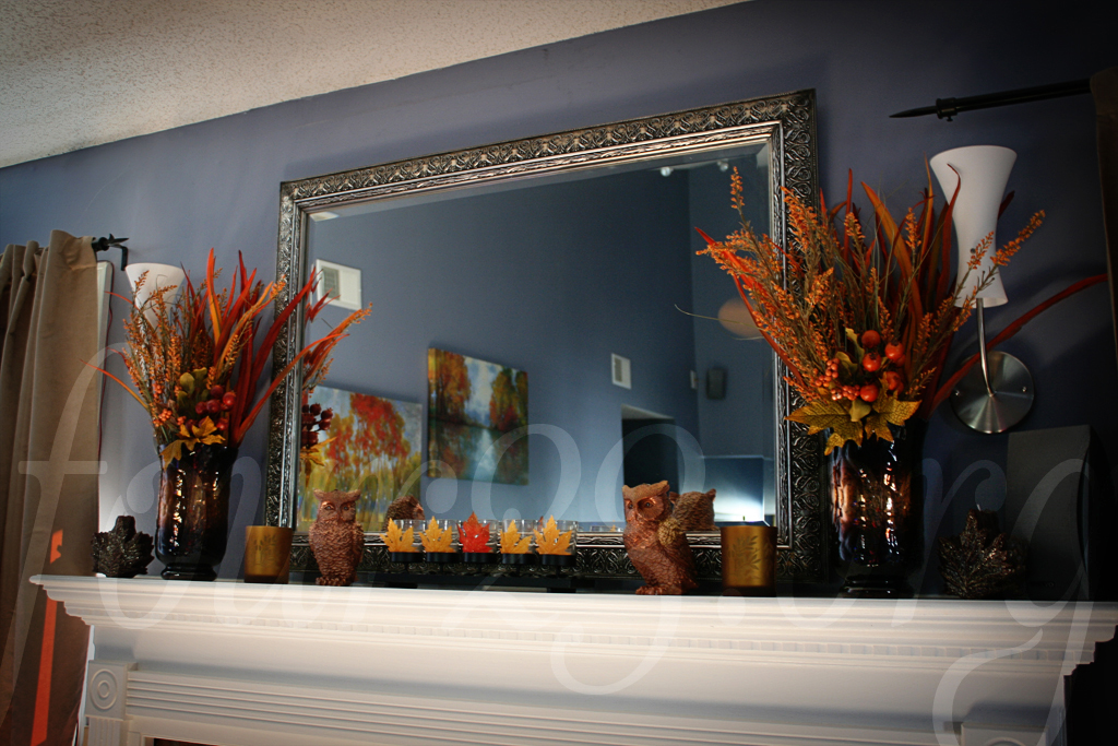 Autumn Fireplace Decorations